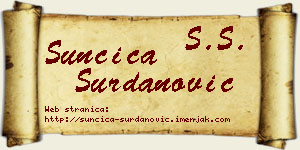 Sunčica Surdanović vizit kartica